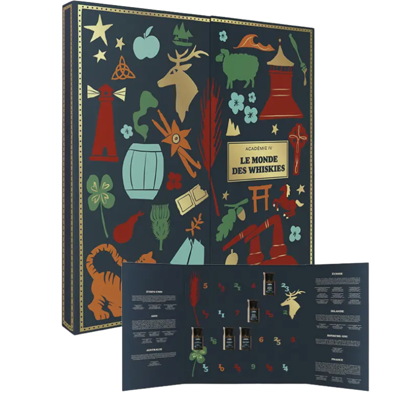 CALENDRIER DE L'AVENT Le Monde des Whiskies Coffret 25 x 2cl