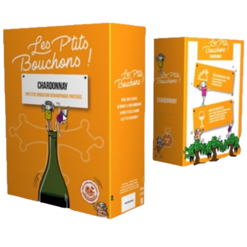 IGP PAYS D’OC CHARDONNAY – LES PETITS BOUCHONS – BIB 3 L