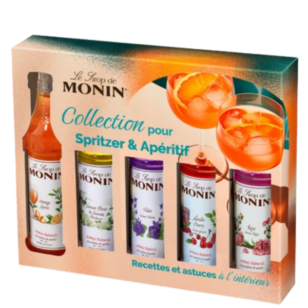COFFRETS SIROPS MONIN POUR SPRITZ & APÉRITIF 5X5CL