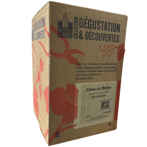 AOP CÔTES DU RHÔNE – ESTÉZARGUES – 5 L