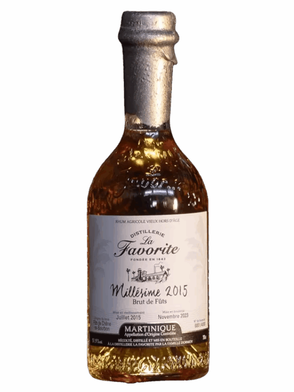 LA FAVORITE MILLESIME 2015  8ans 70CL 51,9°