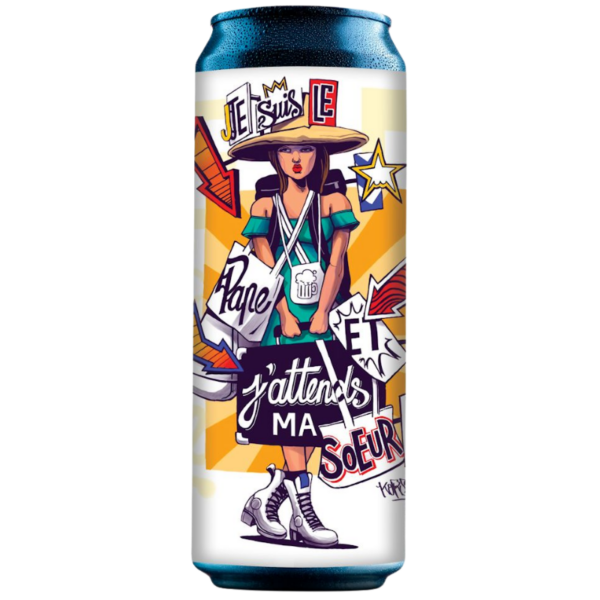 BIERE DIPA - BRASSERIE DE SUTTER - JE SUIS LE PAPE ET J'ATTENDS MA SŒUR CANETTE