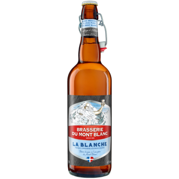 BIÈRE MONT BLANC – LA BLANCHE – 4,7 % – 75 cl
