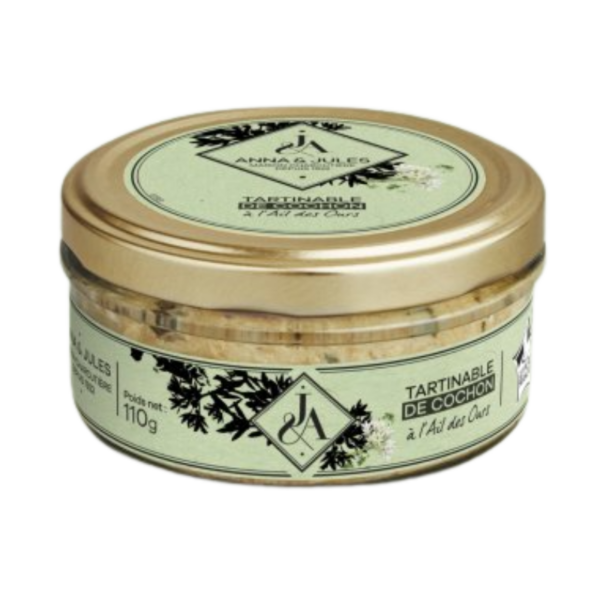ANNA & JULES – TARTINABLE DE COCHON À L’AIL DES OURS