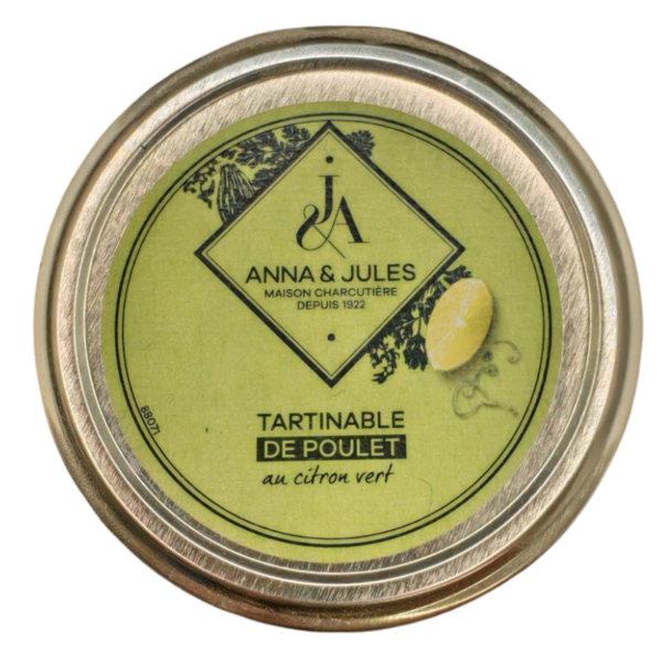 ANNA & JULES – TARTINABLE POULET CITRON VERT