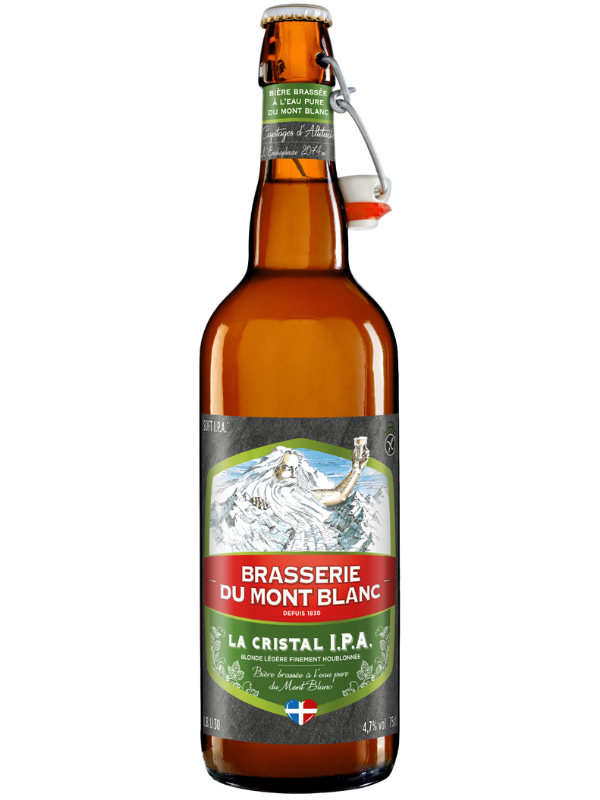 BIÈRE MONT BLANC – CRISTAL IPA – 4,7 % – 75 cl