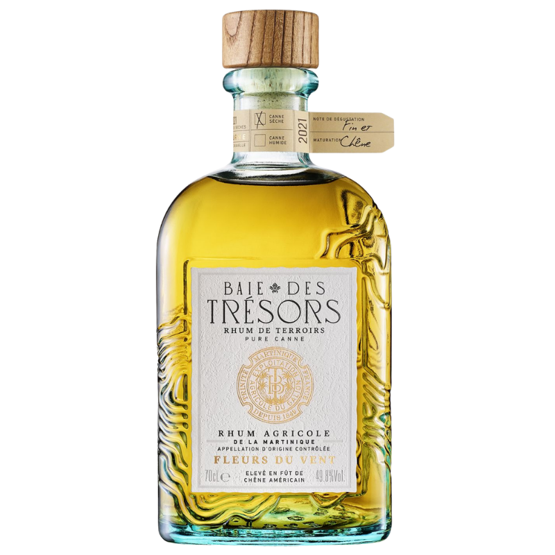 RHUM AGRICOLE MARTINIQUE - BAIE DES TRESORS - FLEURS DU VENT