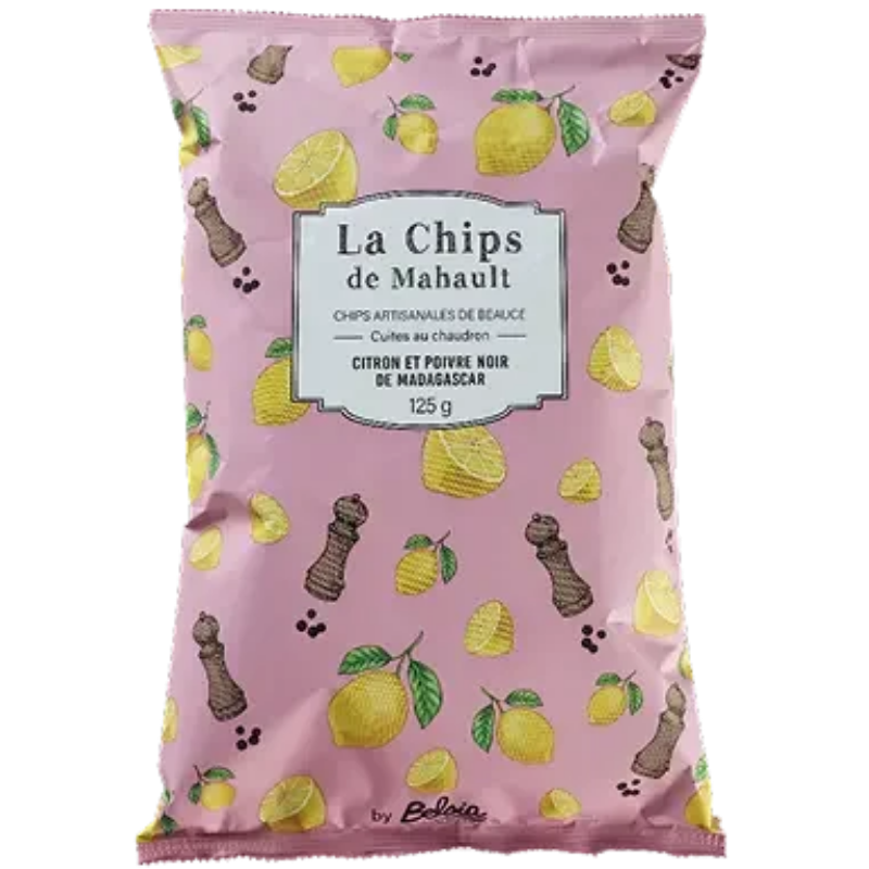 BELSIA CHIPS Citron Poivre "Mahault" 125G