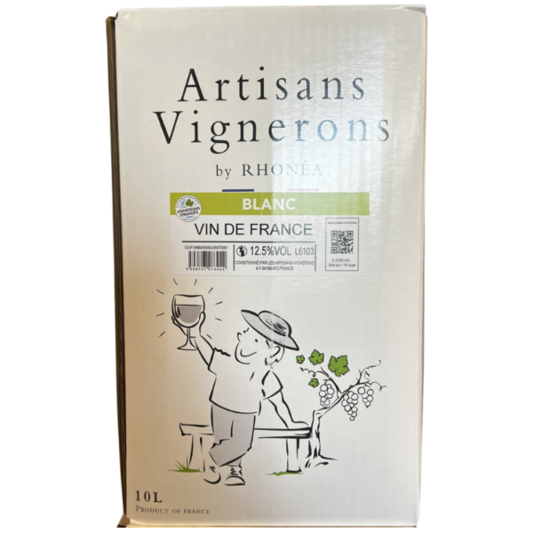 VIN DE FRANCE - RHONEA - ARTISANS VIGNERONS - BIB 10L BLANC