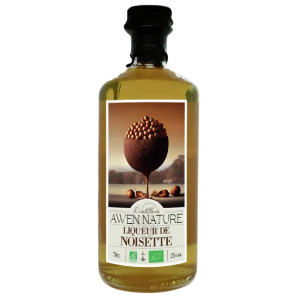 LIQUEUR BRETAGNE - AWEN NATURE - LIQUEUR DE NOISETTE