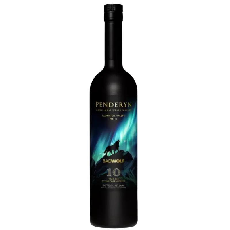WHISKY PAYS DE GALLES - PENDERYN - ICONS OF WALES "BAD WOLF 10 ANS"