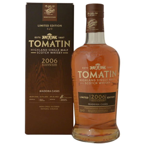 WHISKY ECOSSE - TOMATIN - 15 ANS MADEIRA FINISH 2006