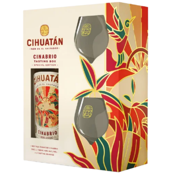 RHUM SALVADOR - CIHUATAN - INDIGO 12 ANS CINABRIO + 2 VERRES