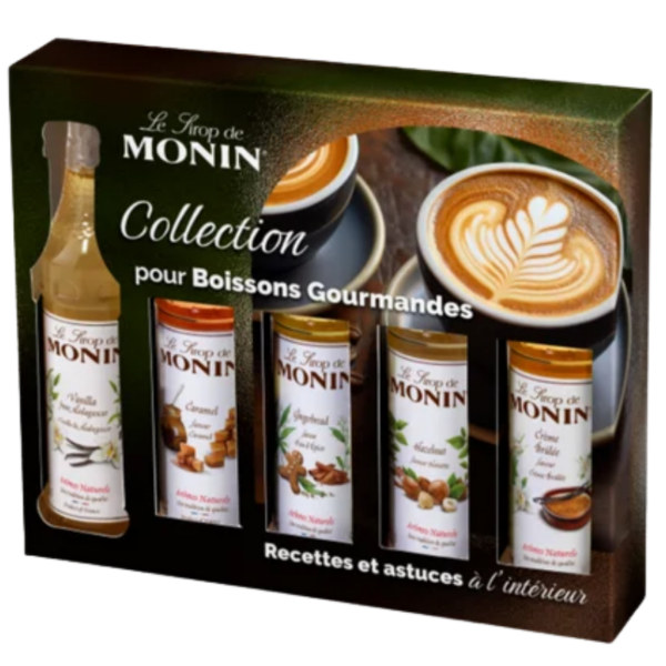 COFFRET MONIN - "COLLECTION POUR BOISSONS GOURMANDES"