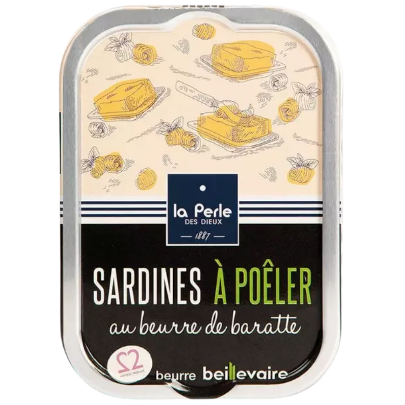 SARDINES A POELER - LA PERLE DES DIEUX - BEURRE DE BARATTE